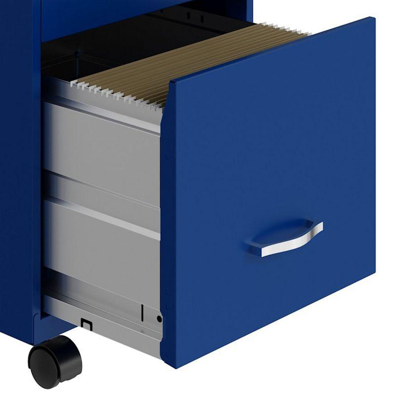 14.25'' Wide 3 -Drawer Mobile Steel File Cabinet