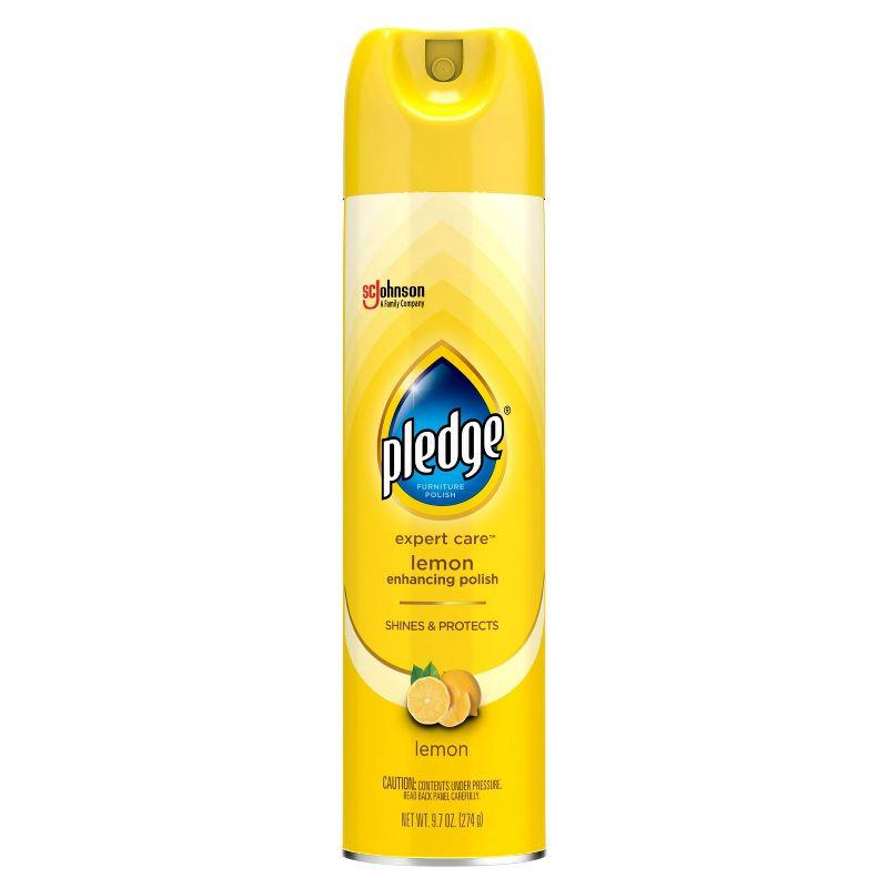 Pledge Multisurface Enhancing Polish Spray - Lemon - 9.7oz