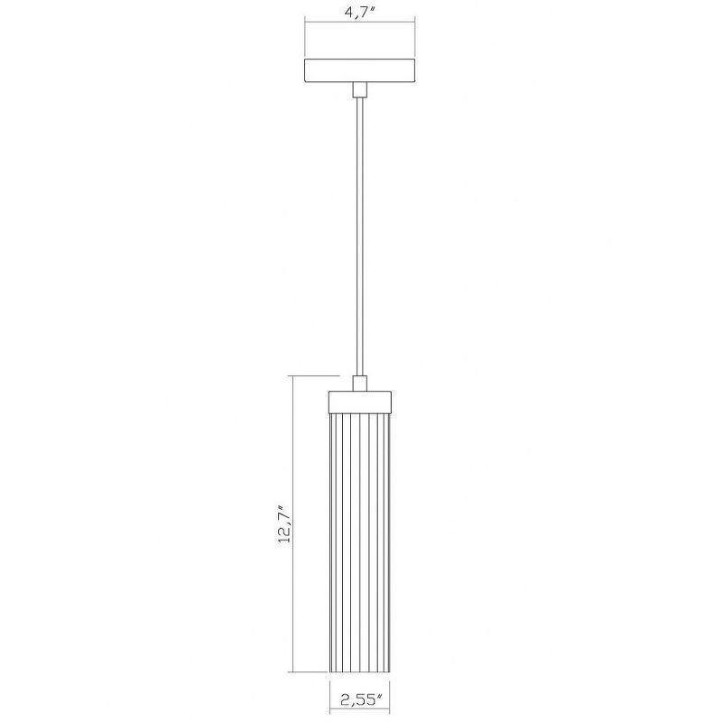 Z-Lite Beau 1 - Light Pendant in  Brushed Nickel