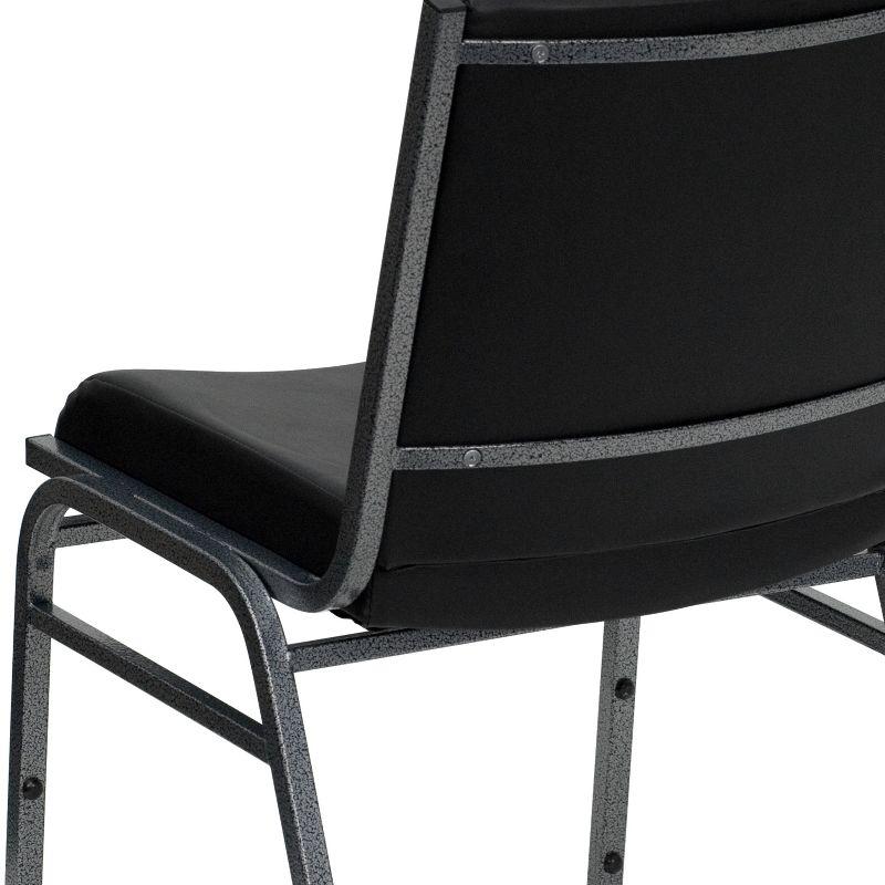 Flash Furniture HERCULES Series Heavy Duty Black Vinyl Stack Chair