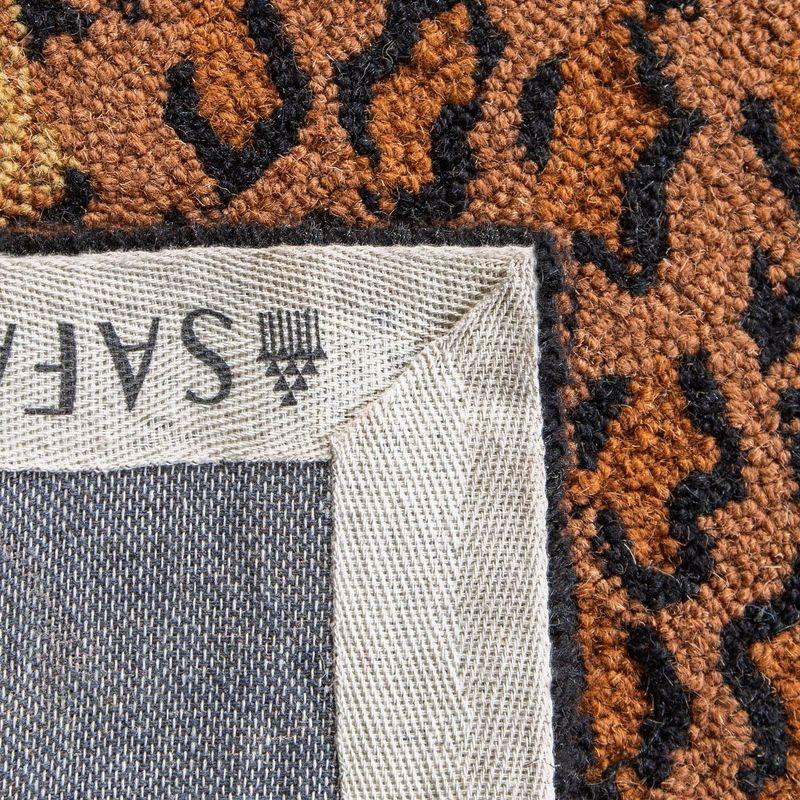 Chelsea HK15 Handmade Area Rug - 9'x12' - Black/Brown - Safavieh