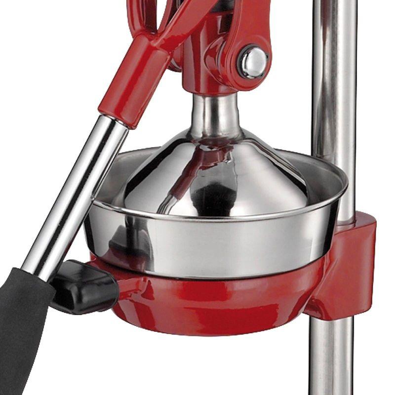 Red Stainless Steel Professional Citrus Juicer with Lever