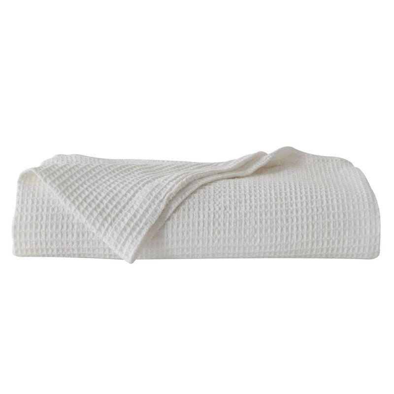 Solid Cotton Waffle Weave Blanket