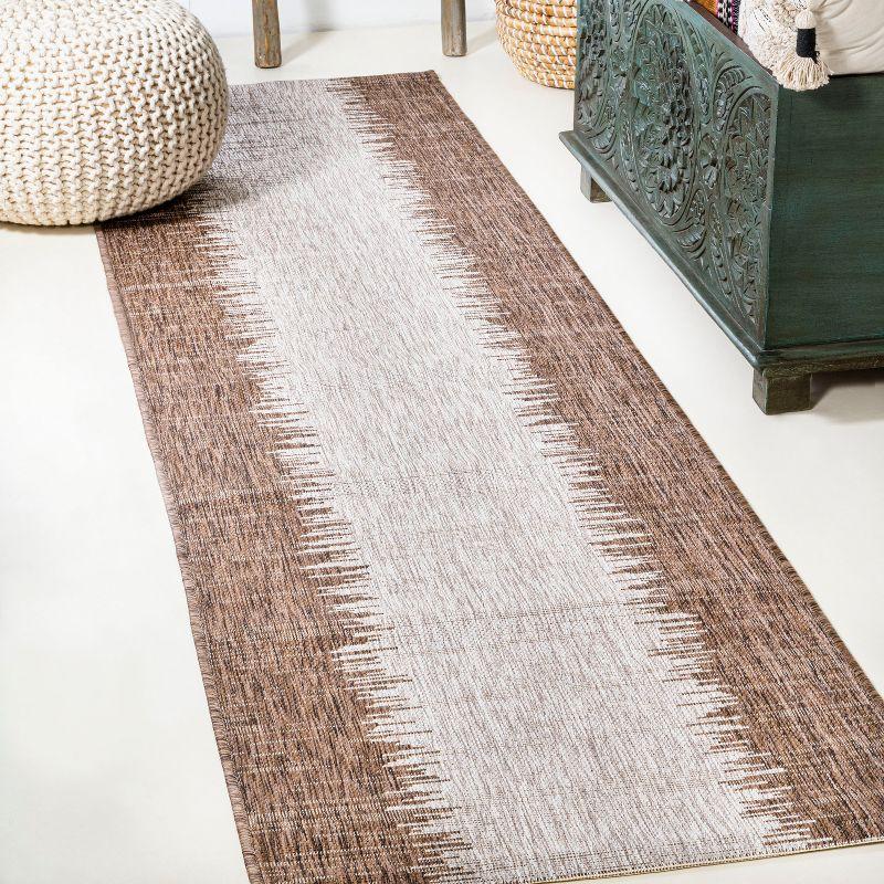 Tavira Modern Strie' Indoor/Outdoor Runner Rug - JONATHAN Y