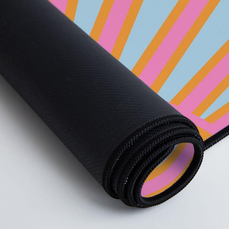 Daily Regina Designs Le Soleil 02 Abstract Retro Desk Mat - Deny Designs