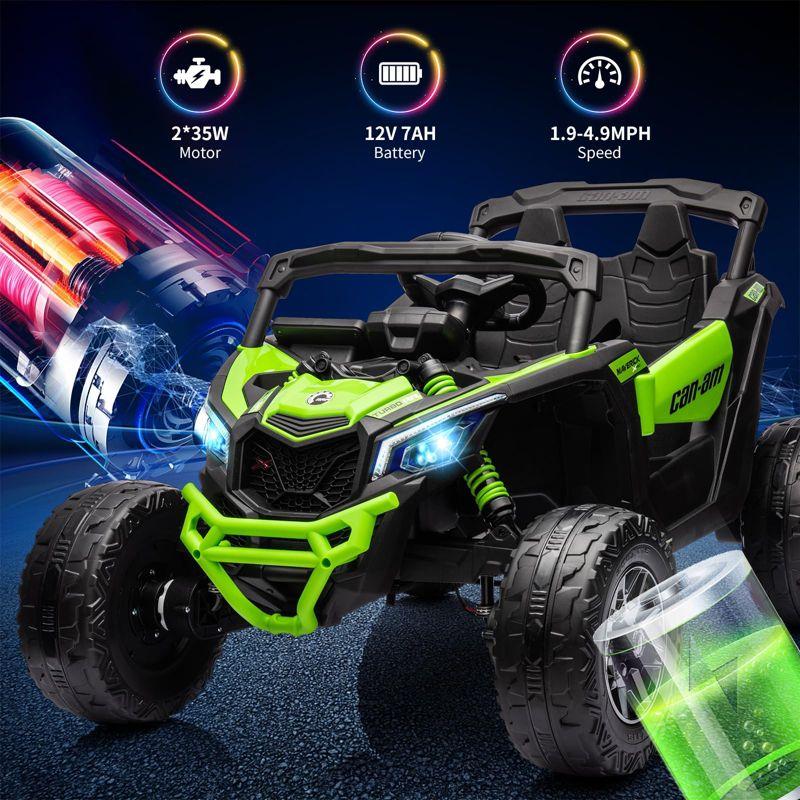 12V Green Electric Off-Road UTV Dune Buggy for Kids