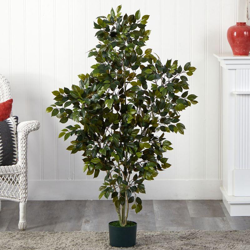 Nearly Natural 4-ft Ficus Silk Tree