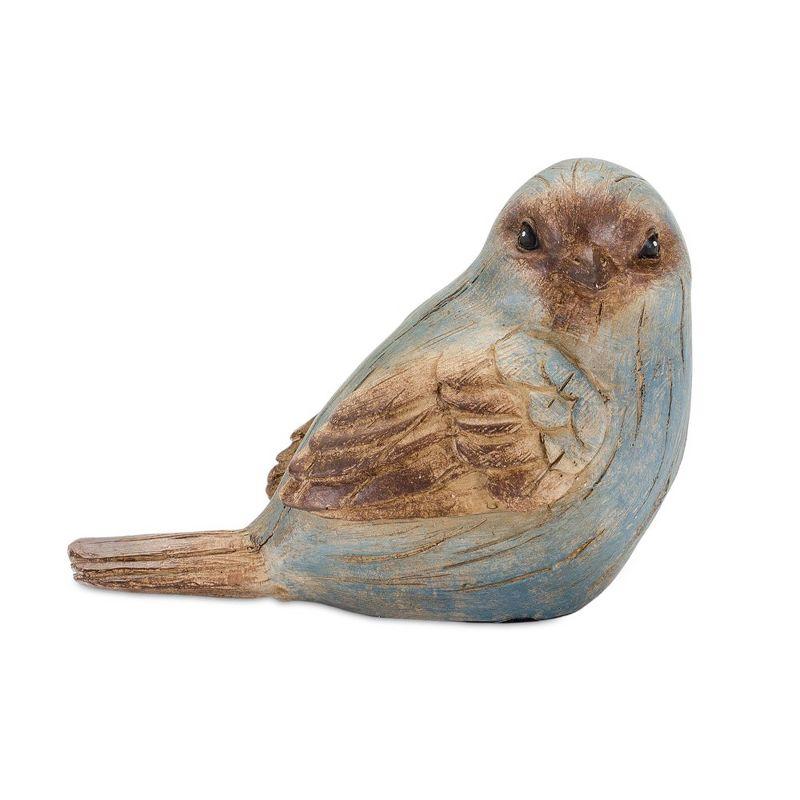 Melrose Rustic Blue Bird Figurine (Set of 6)