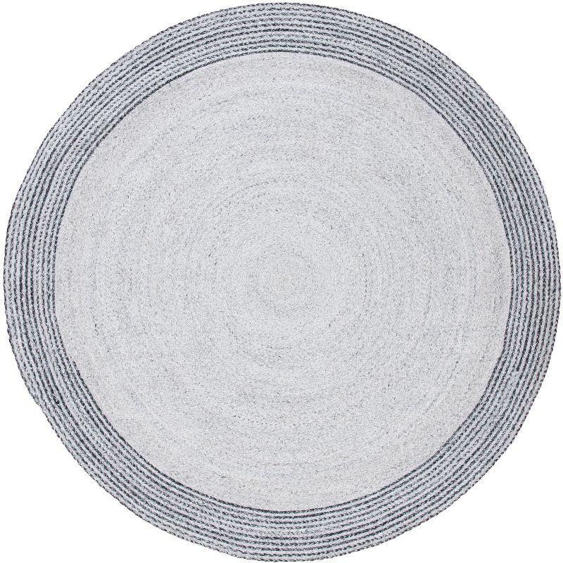 Cape Cod CAP223 Hand Woven Area Rug - Grey/Charcoal - 7' round - Safavieh.