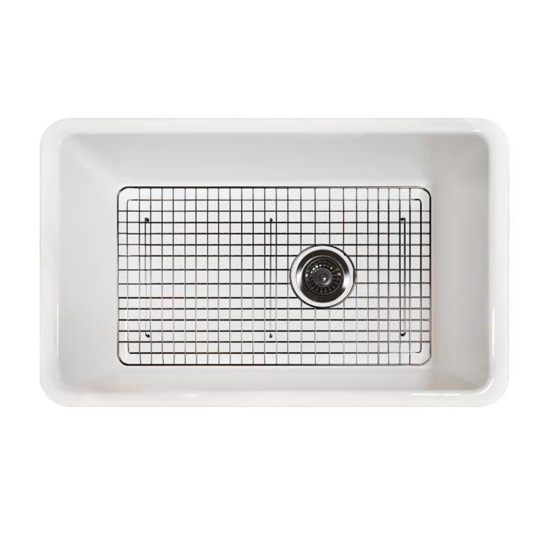 Fine Fixtures Single Bowl Fireclay Undermount Kitchen Sink - 32" x 20"