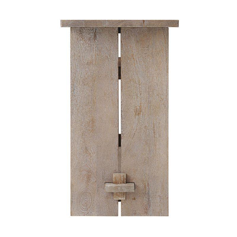 Alaterre Furniture 52" Castleton Mango Wood Console Driftwood: Rectangular Entryway Table with Storage, Stained Finish