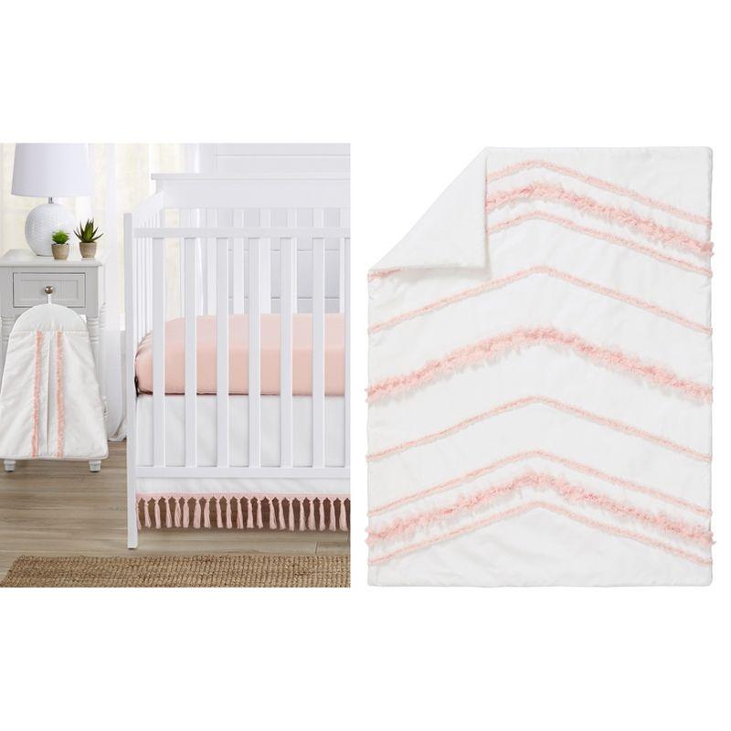 Sweet Jojo Designs Boho Fringe 4 Piece Crib Bedding Set