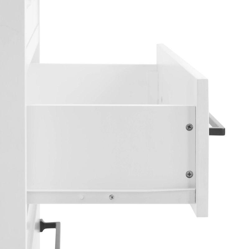 Crosley Genevieve Storage Pantry White: Modern Farmhouse Design, 2 Doors, 2 Drawers, Adjustable Shelves