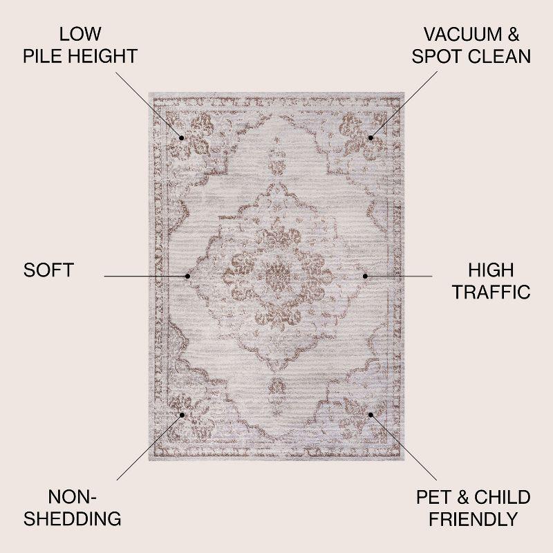 Alhambra Ornate Medallion Modern Indoor Area Rug - JONATHAN Y