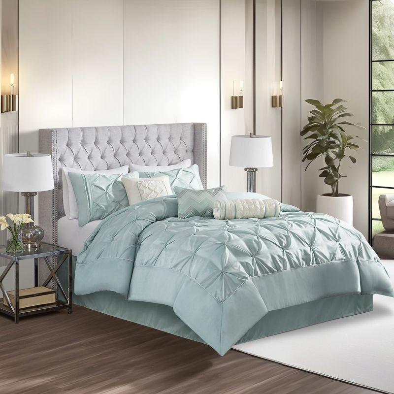 Madison Park Laurel 7 Piece Tufted Comforter Set