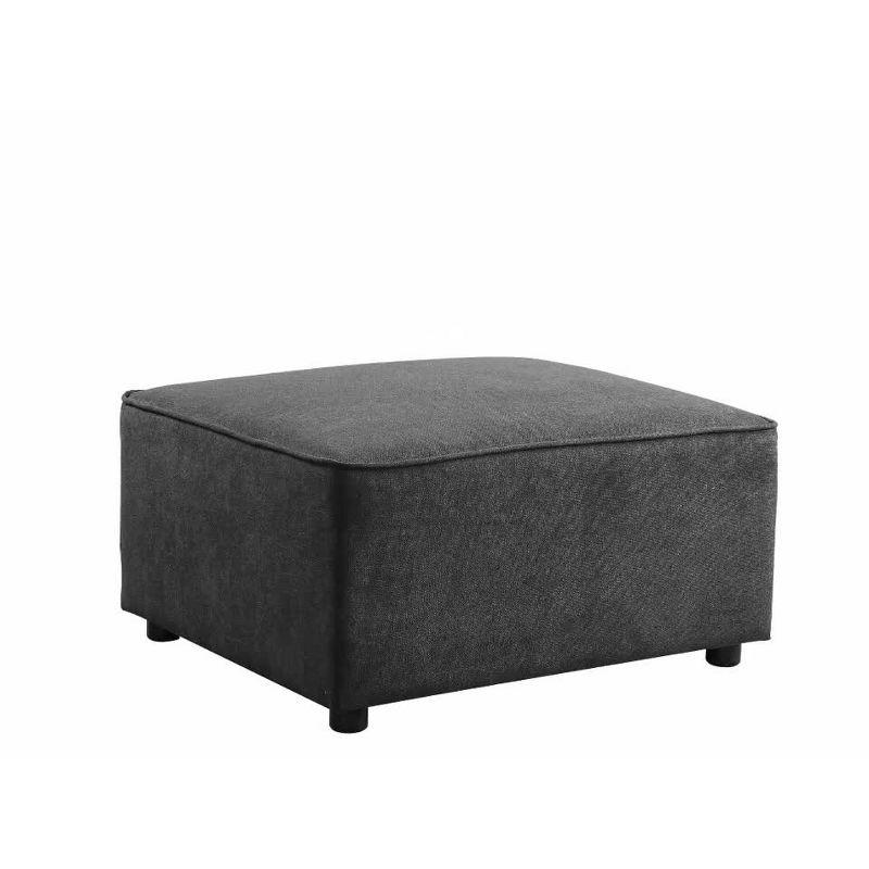 Silvester 29'' Soft Gray Fabric Modular Ottoman