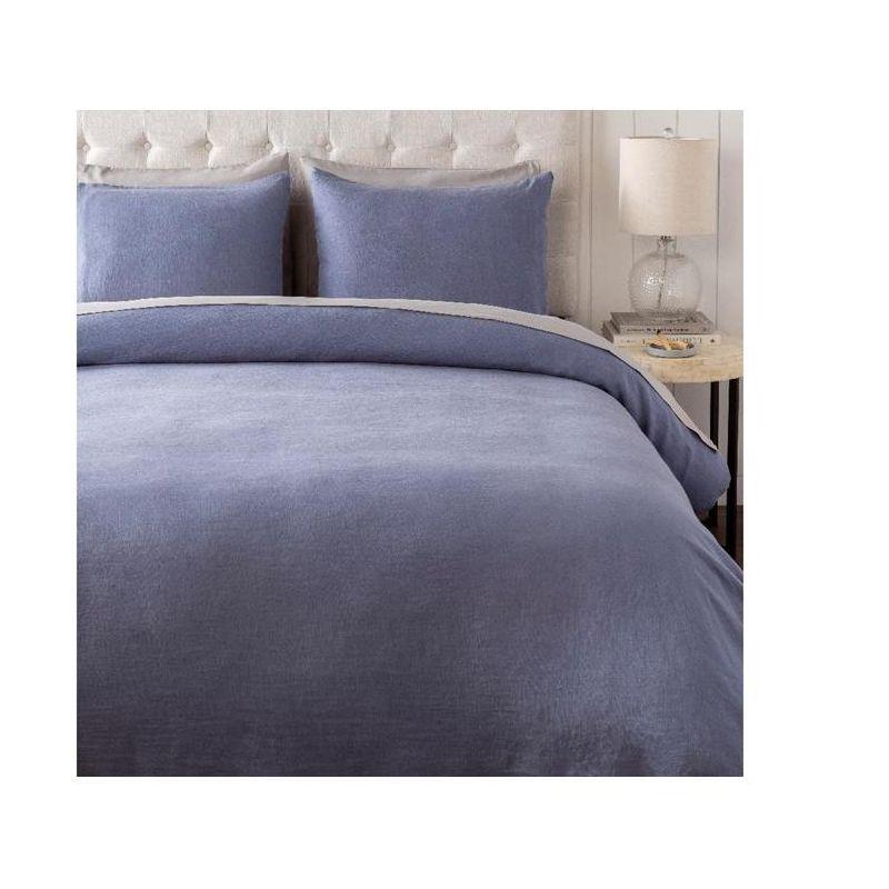 Hvar Denim Linen King/CA King Bedding Set