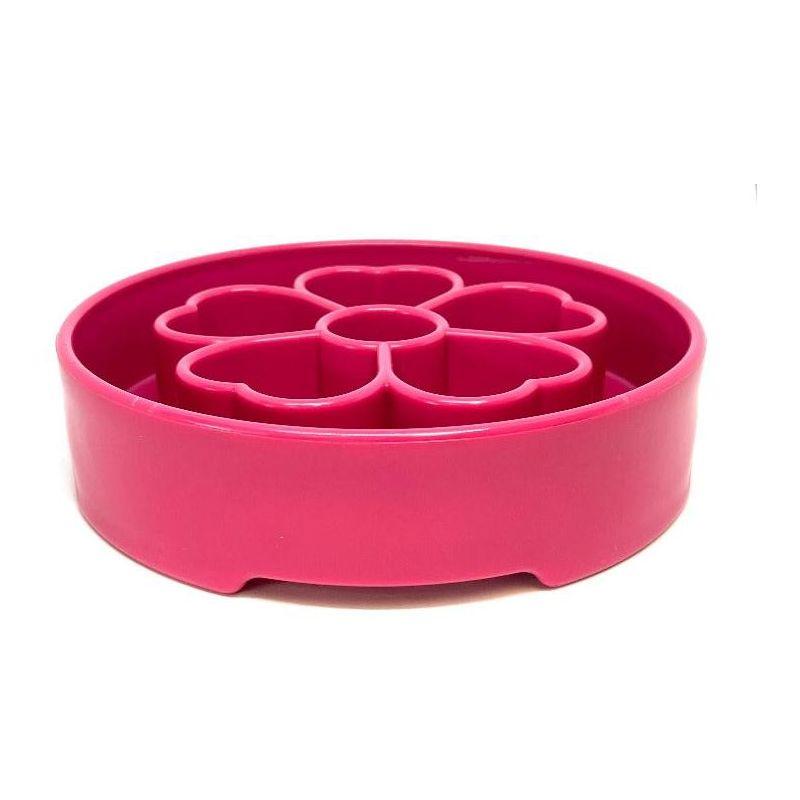 Flower Design eBowl Enrichment Slow Feeder Bowl for Dogs