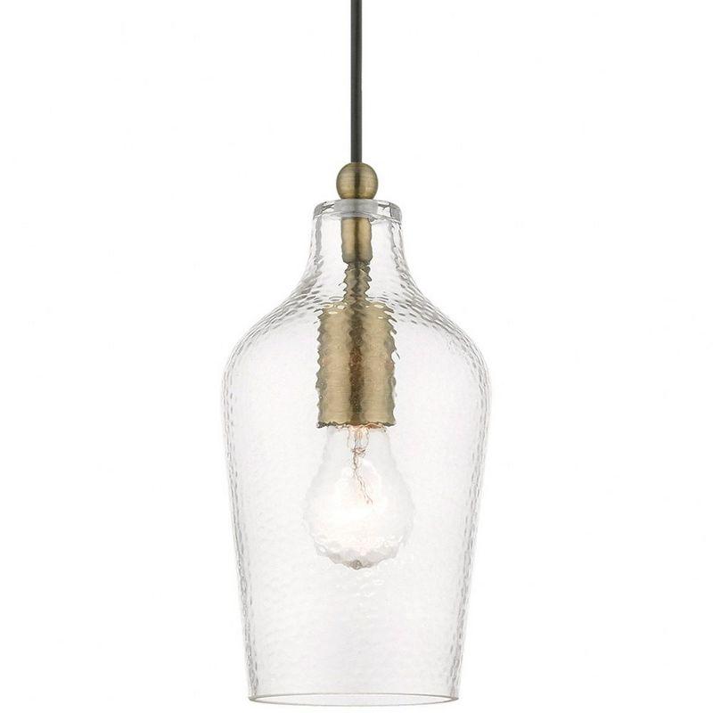 Livex Lighting Avery 1 - Light Pendant in  Antique Brass