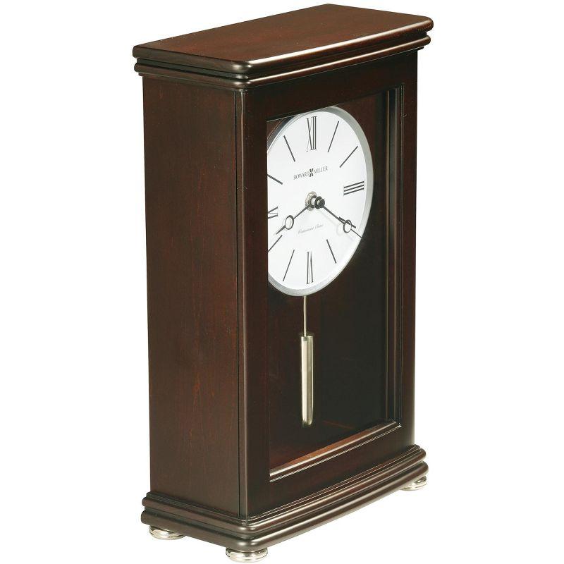 Modern & Contemporary Roman Numeral Wood Quartz Movement / Crystal Tabletop Clock in Espresso