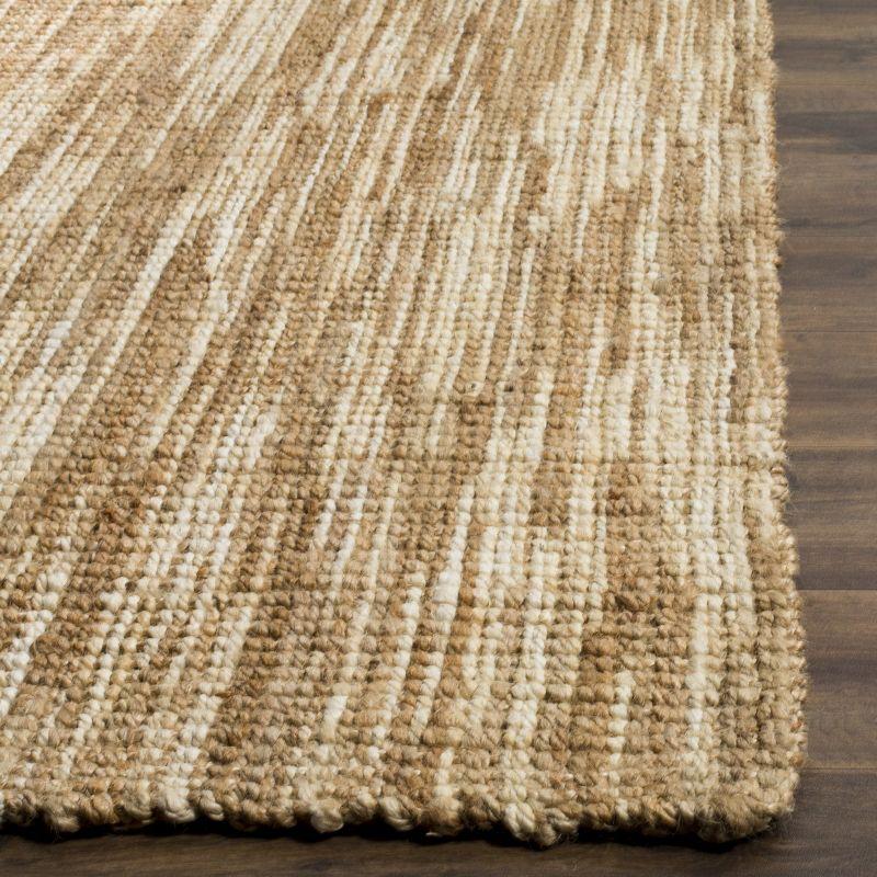 Natural Cream Hand Woven Jute Square Area Rug