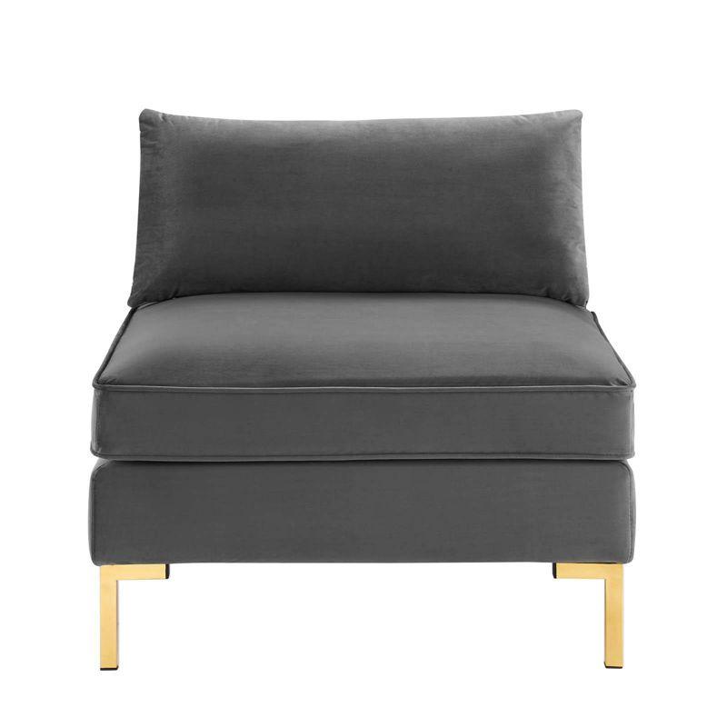 Ardent Performance Velvet Armless Chair