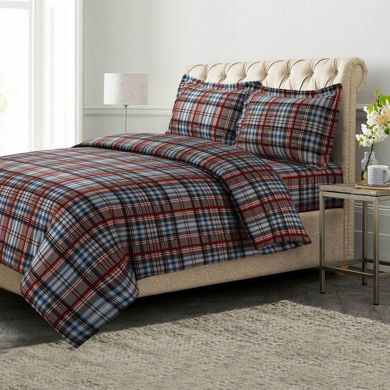 Azores Home Azores Solid Or Printed Flannel Duvets Flannel Duvet Cover Set