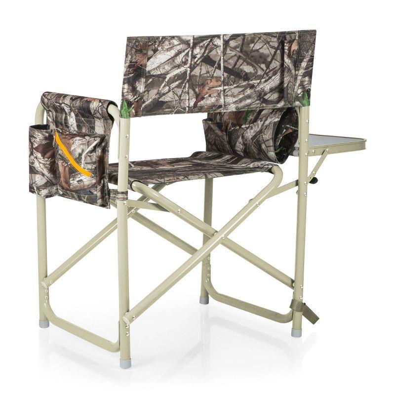 Aluminum Frame Outdoor Director's Chair with Side Table and Storage