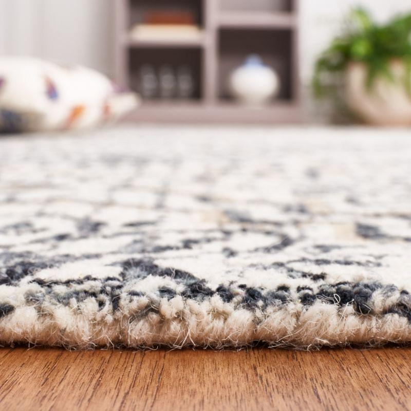 Abstract ABT201 Handmade Indoor Accent Rug - Ivory/Navy - 3'x5' - Safavieh
