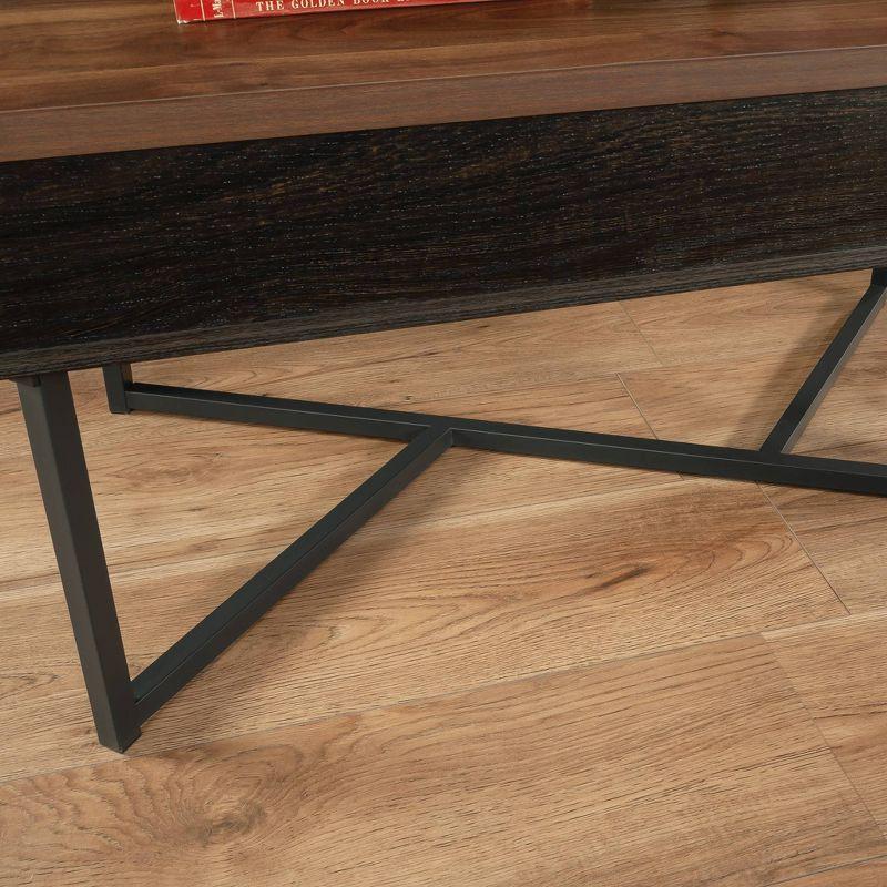 Brew Oak and Walnut Lift-Top Coffee Table with Storage