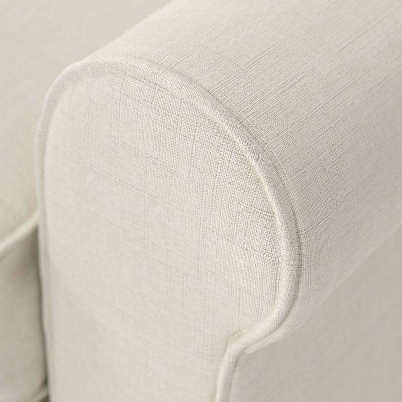 Serta Copenhagen 61" Rolled Arm Sofa, Easy Care Fabric, Soft Pillow Back, Pocket Coil Seat Cushions