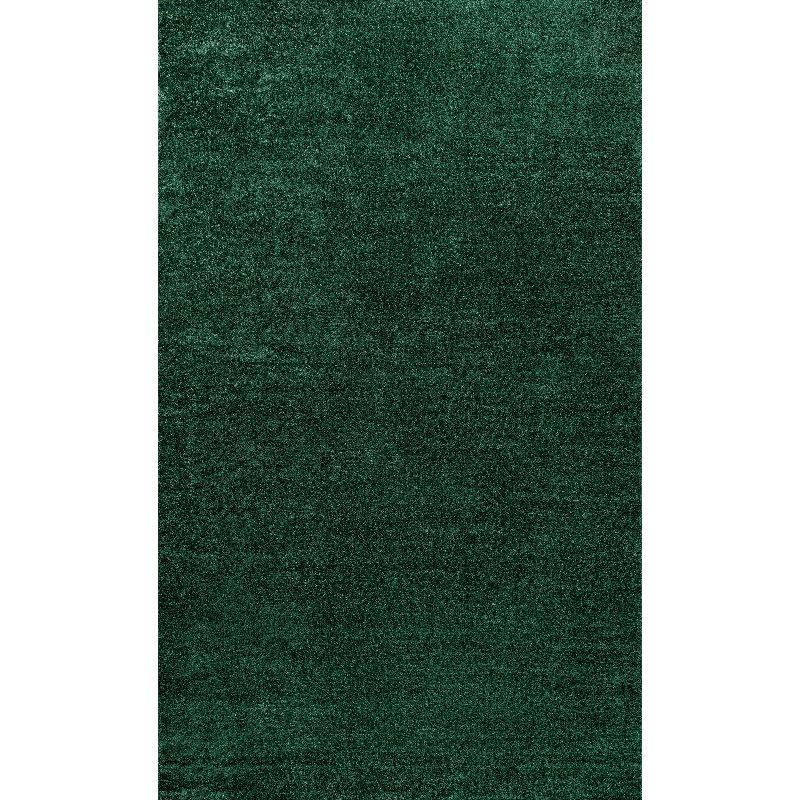 Haze Solid Low-Pile Emerald 10 ft. x 14 ft. Area rug -JONATHAN Y