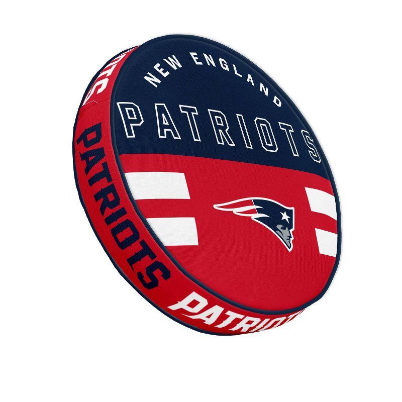 New England Patriots Red and Blue Circle Plush Pillow