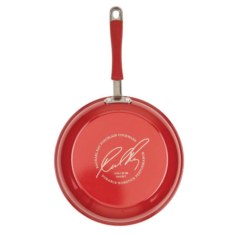 Rachael Ray Red 10-Piece Nonstick Aluminum Cookware Set