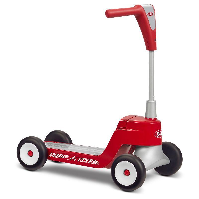 Radio Flyer Scoot 2 Scooter - Red: Steel & Plastic, Ages 1-4, 44.1 lbs Capacity