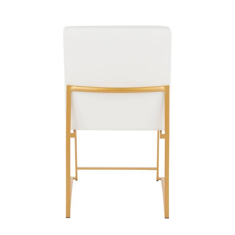 Everly Quinn Gradin Faux Leather Side Chair (Set of 2)