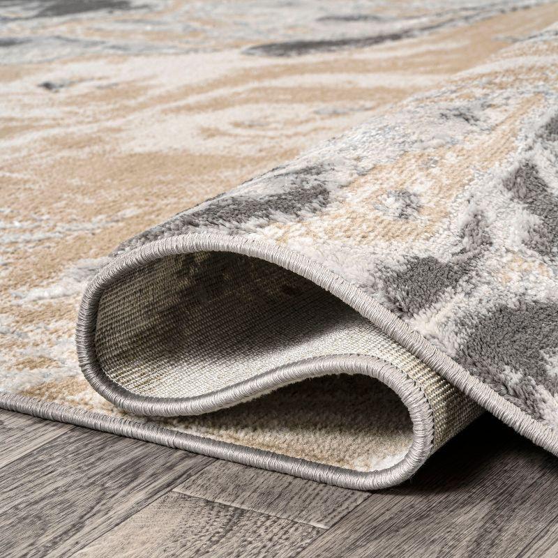 JONATHAN Y Swirl Marbled Abstract Beige/Ivory 5 ft. x 8 ft. Area Rug