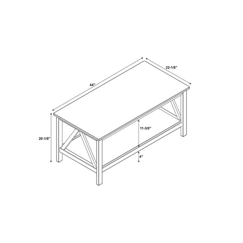 Titian Coffee Table Driftwood - Linon