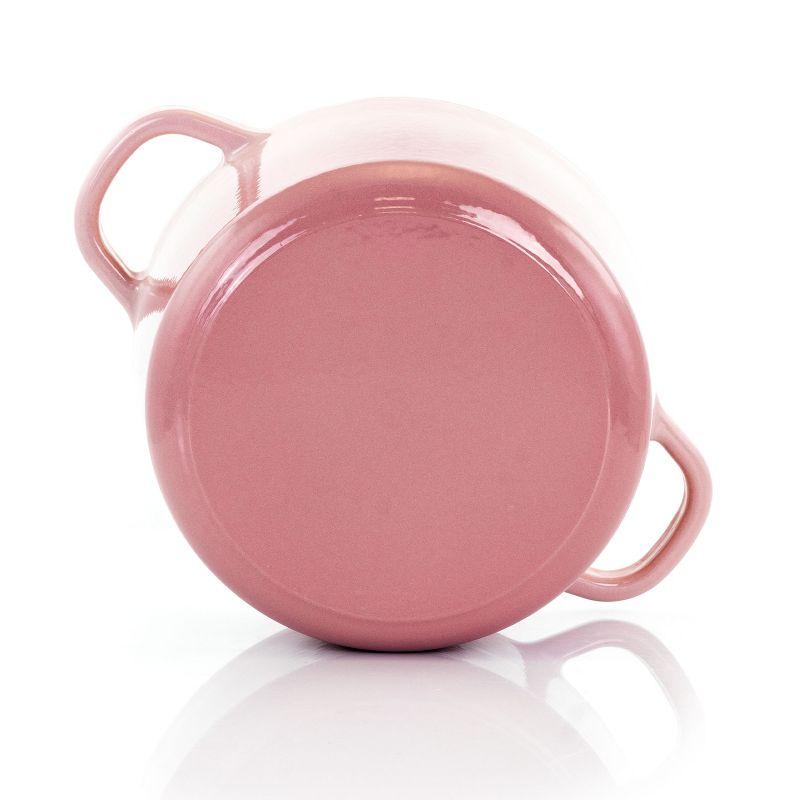 Blush Pink 3-Quart Enameled Cast Iron Dutch Oven with Lid