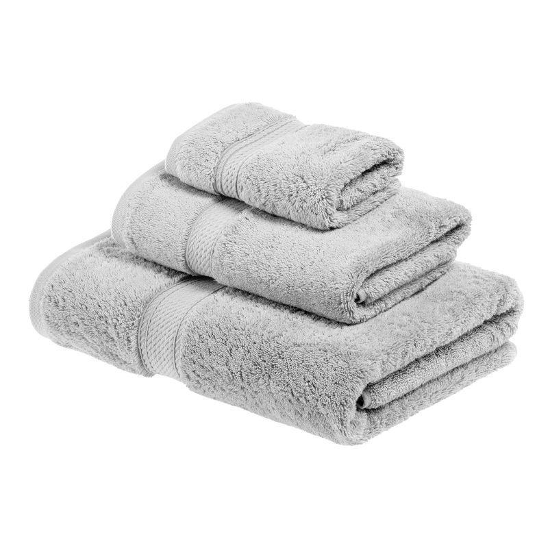 Premium Cotton 800 GSM Heavyweight Plush Luxury 3 Piece Bathroom Towel Set by Blue Nile Mills