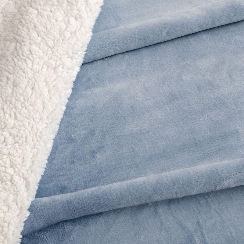 Velvet Plush Soft Fleece Reversible Throw, Warm and Comfortable Bed Blanket - Great Bay Home