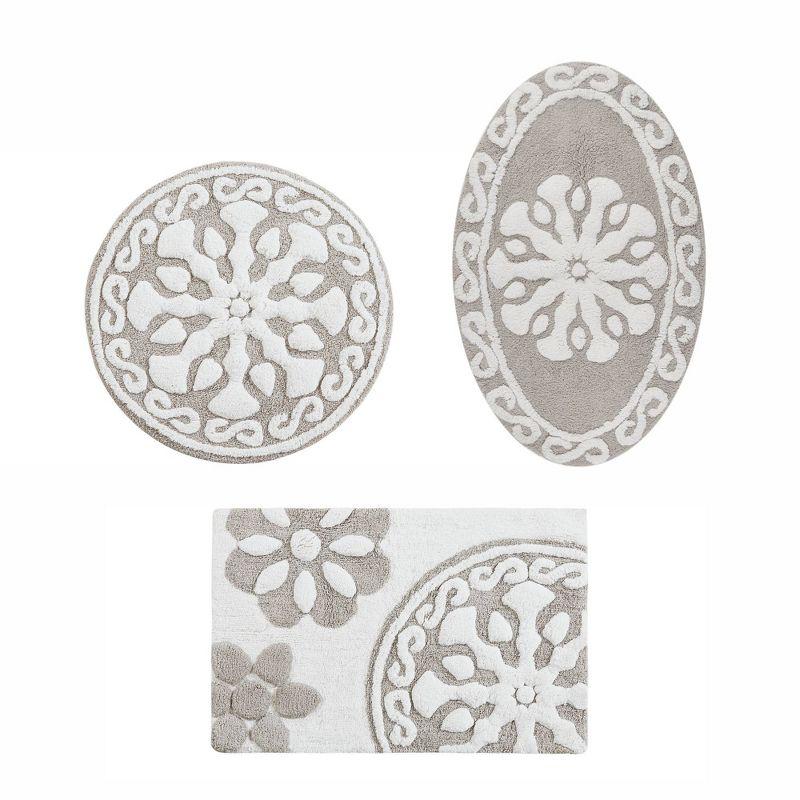 Madison Park Casablanca Medallion Cotton Tufted Bath Rug