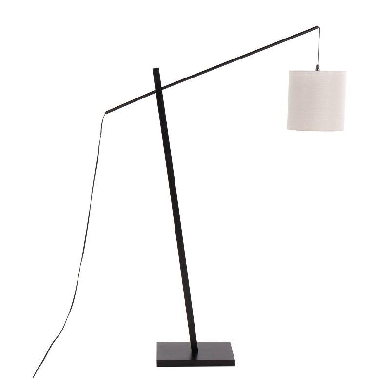 LumiSource Arturo Floor Lamp: Adjustable, UL Listed, Linen Shade, 60W, Modern Decor