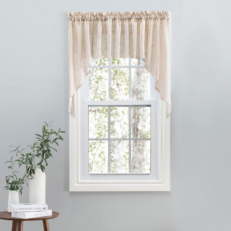 Ricardo Shannon Rod Pocket w/Header Swag 52x36 Natural