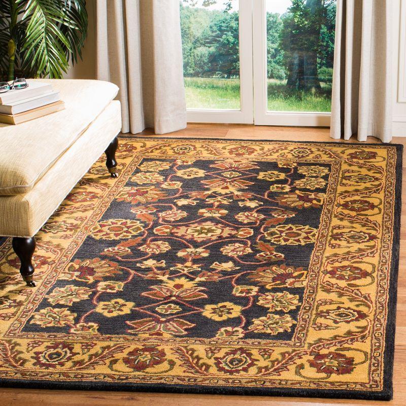 Golden Jaipur GJ250 Hand Tufted Area Rug - Black/Gold - 3'x5' - Safavieh.