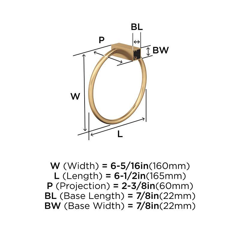 Amerock Monument Wall Mounted Towel Ring