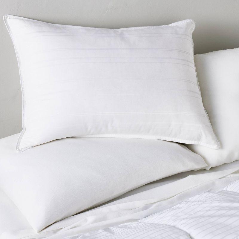 King Medium/Firm Machine Washable Medium Down Alternative Pillow - Casaluna™: Hypoallergenic, 300 Thread Count, Cotton Cover