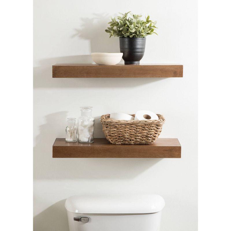 2pc 24" Havlock Wood Shelf Set - Kate & Laurel All Things Decor