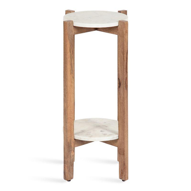Kate and Laurel Moxley Square Wood Tea Table, 12x12x24, Natural