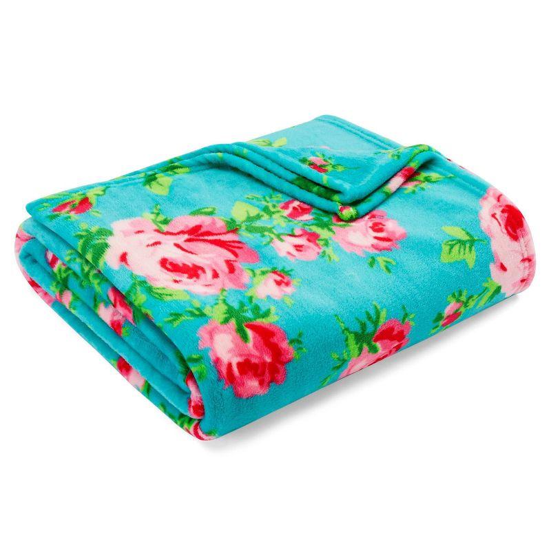 Betsey Johnson Bouquet Day Ultra Soft Plush Throw Blanket